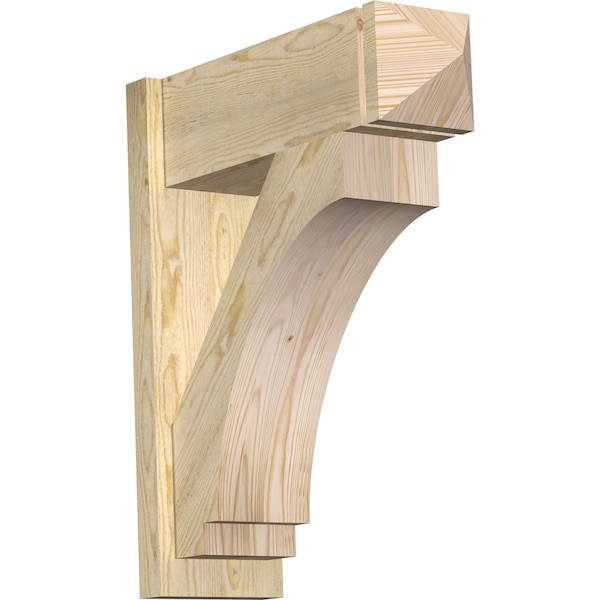 Ekena Millwork Imperial Rough Sawn Arts and Crafts Outlooker, Douglas Fir, 8"W x 24"D x 28"H OUT08X24X28IMP03RDF - main